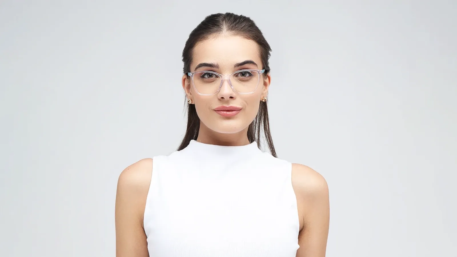 Subtle cat-eye glasses