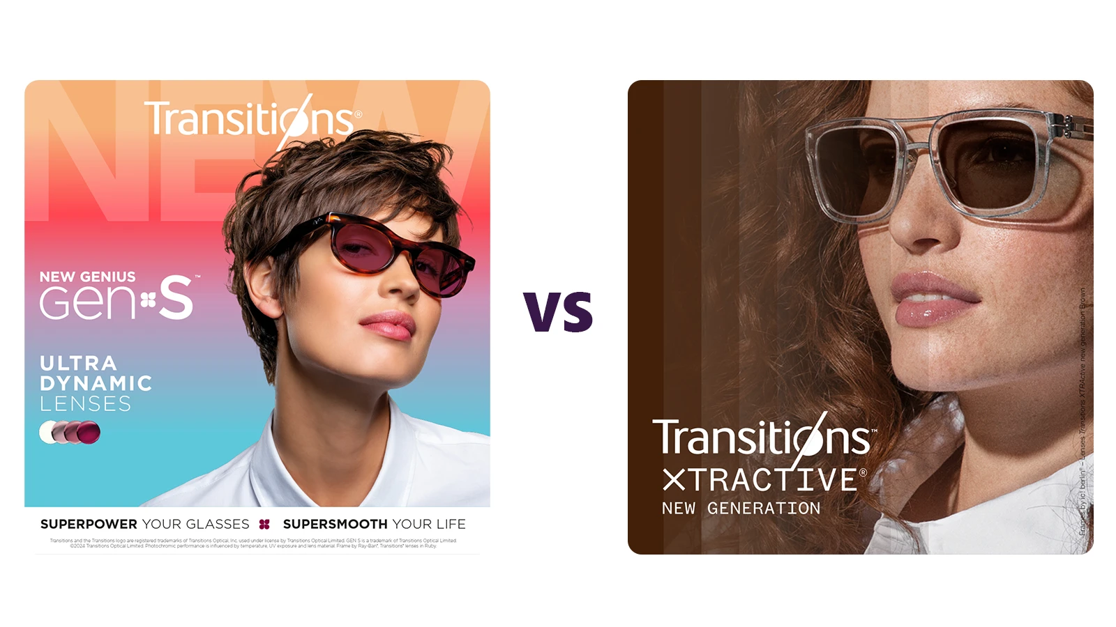 Transitions® GEN S vs XTRActive for Cycling