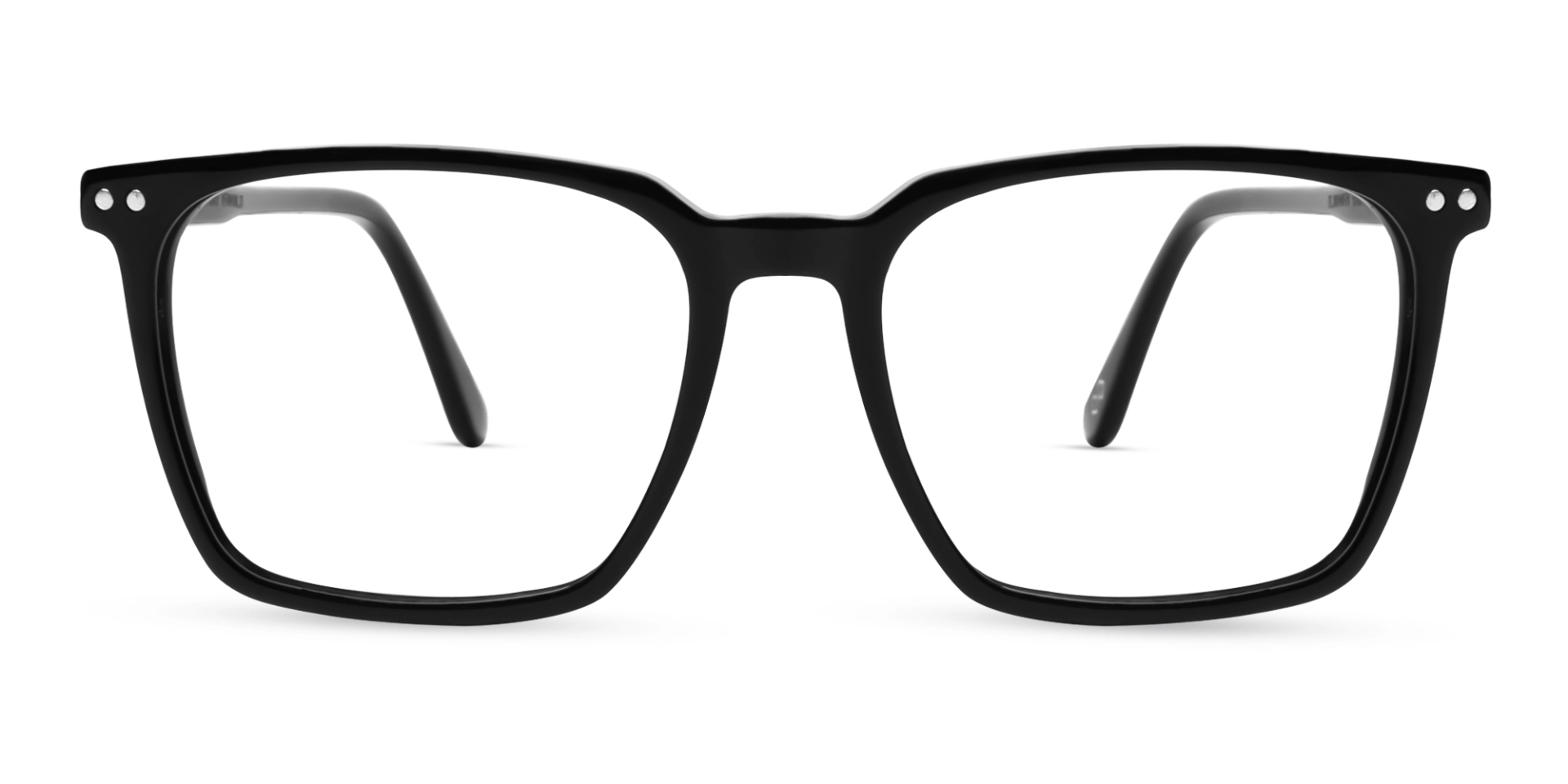Black Square Frame With Yellow & Grey Clip-On Black Square Frame With Yellow & Grey Clip-On