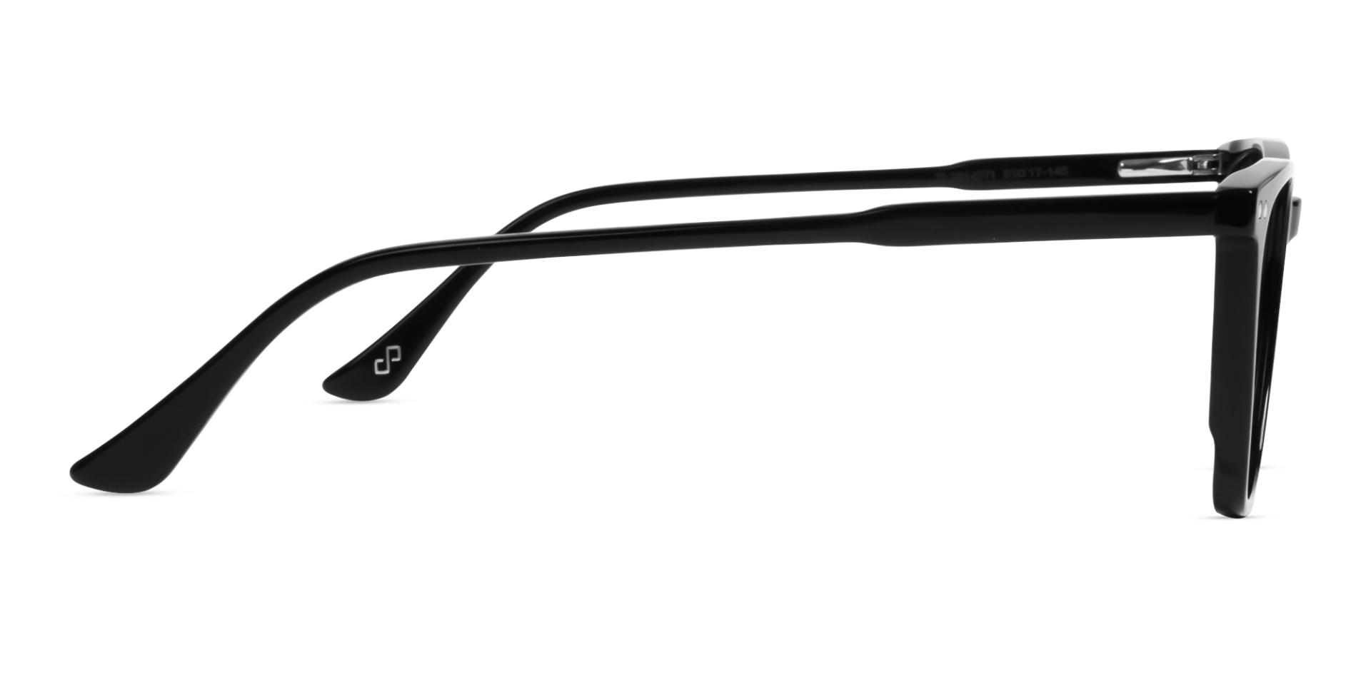 Black Square Frame With Yellow & Grey Clip-On