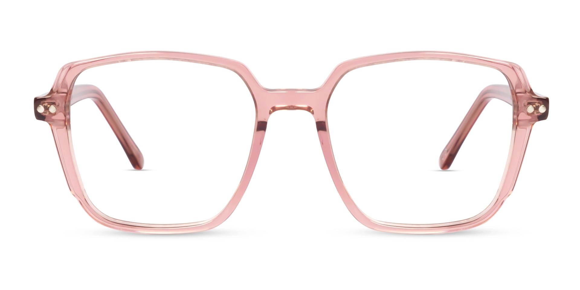 Crystal Pink Magnetic Clip-On Glasses – Yellow & Grey