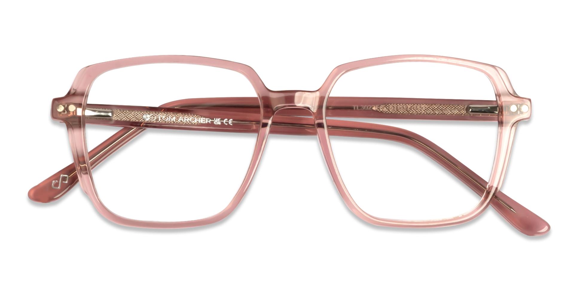 Crystal Pink Magnetic Clip-On Glasses – Yellow & Grey