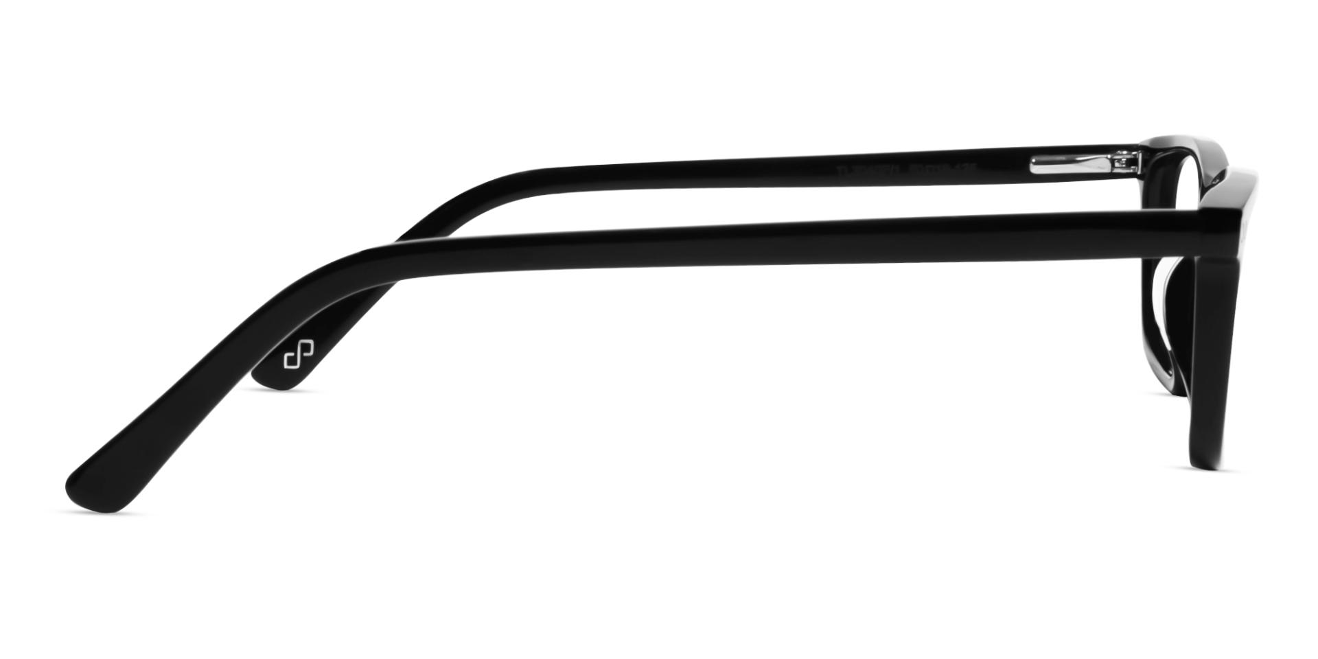 Black Rectangular Magnetic Clip-On Glasses – Yellow & Grey