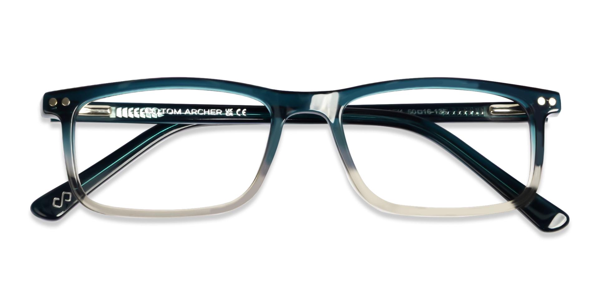 Magnetic Clip-On Prescription Glasses – Green & Yellow