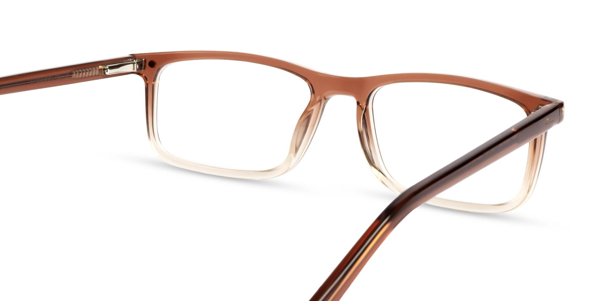 Crystal Rose Ombre Clip-On Glasses - Yellow & Dark Grey Lenses
