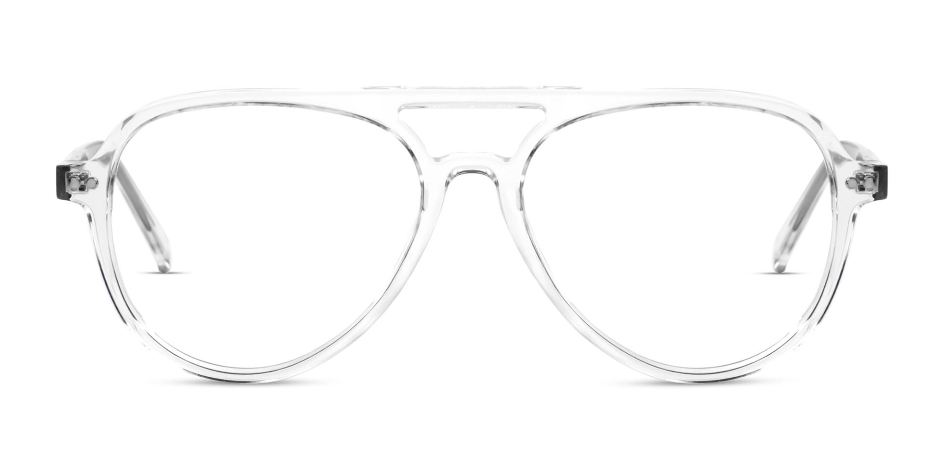 Crystal Clear Pilot Frame - Green & Yellow Clip-On