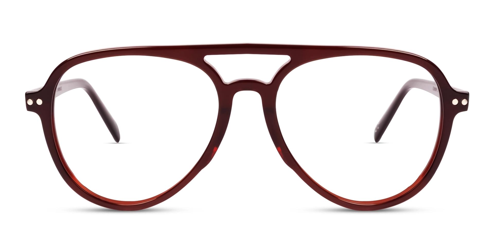 Dark Chestnut Magnetic Clip-On prescription Glasses – Green & Yellow