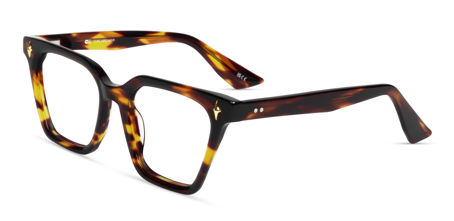 Honey Tortoise Square Acetate Fullrim Glasses Honey Tortoise Square Acetate Fullrim Glasses