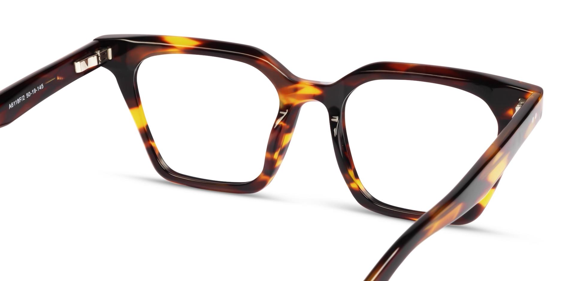 Honey Tortoise Square Acetate Fullrim Glasses