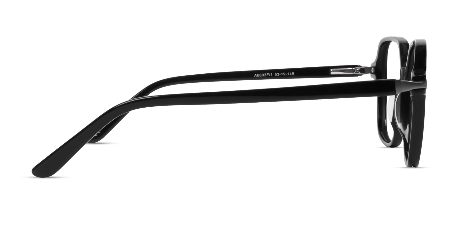 Black Large Geometric Fullrim Glasses