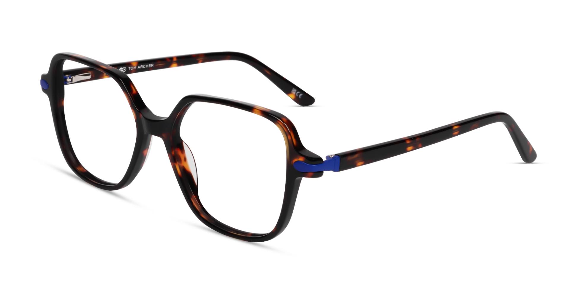 Oversized Dark Tortoise Geometric Glasses