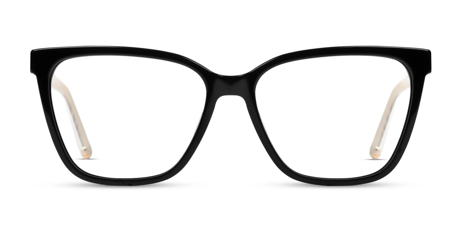 Black Cat-eye Acetate Fullrim Glasses