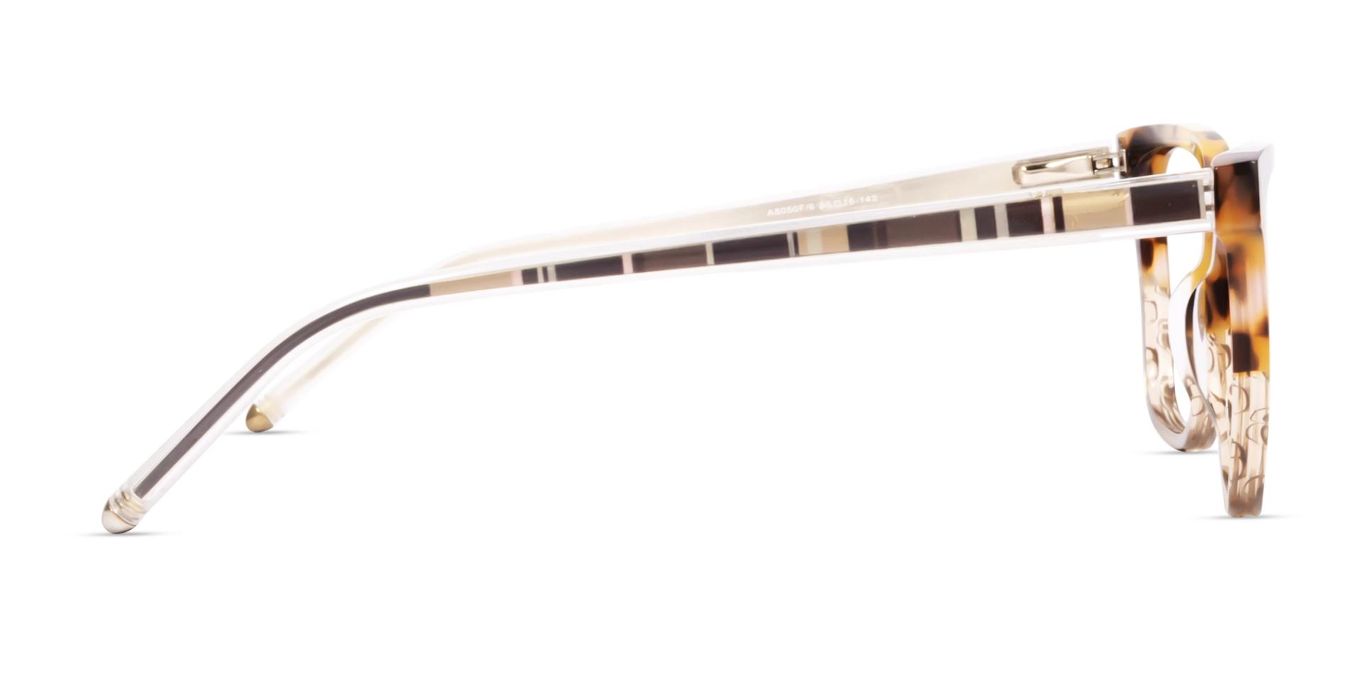 Yellow Tortoise & Brown Cateye Fullrim Glasses