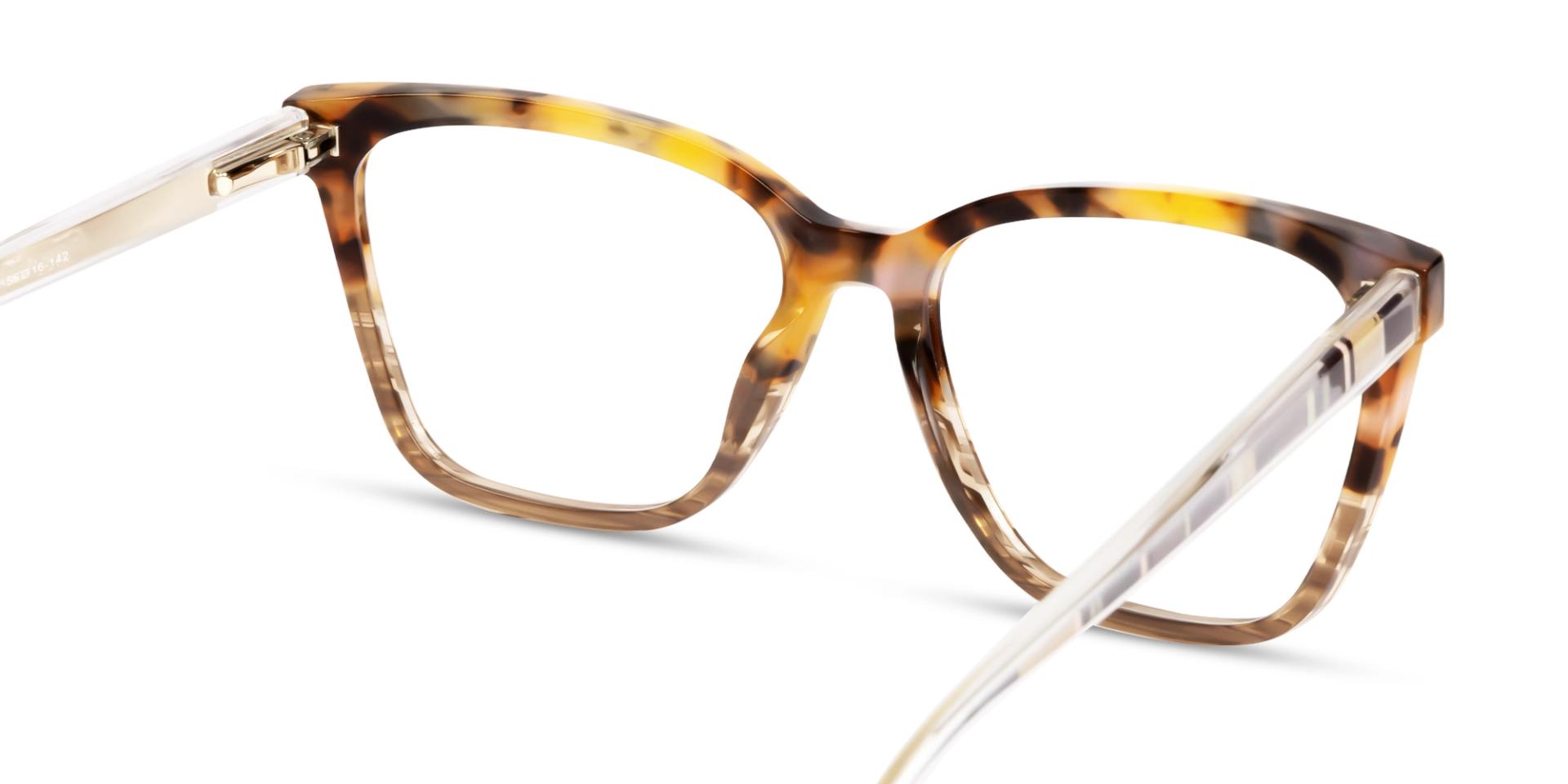 Yellow Tortoise & Brown Cateye Fullrim Glasses