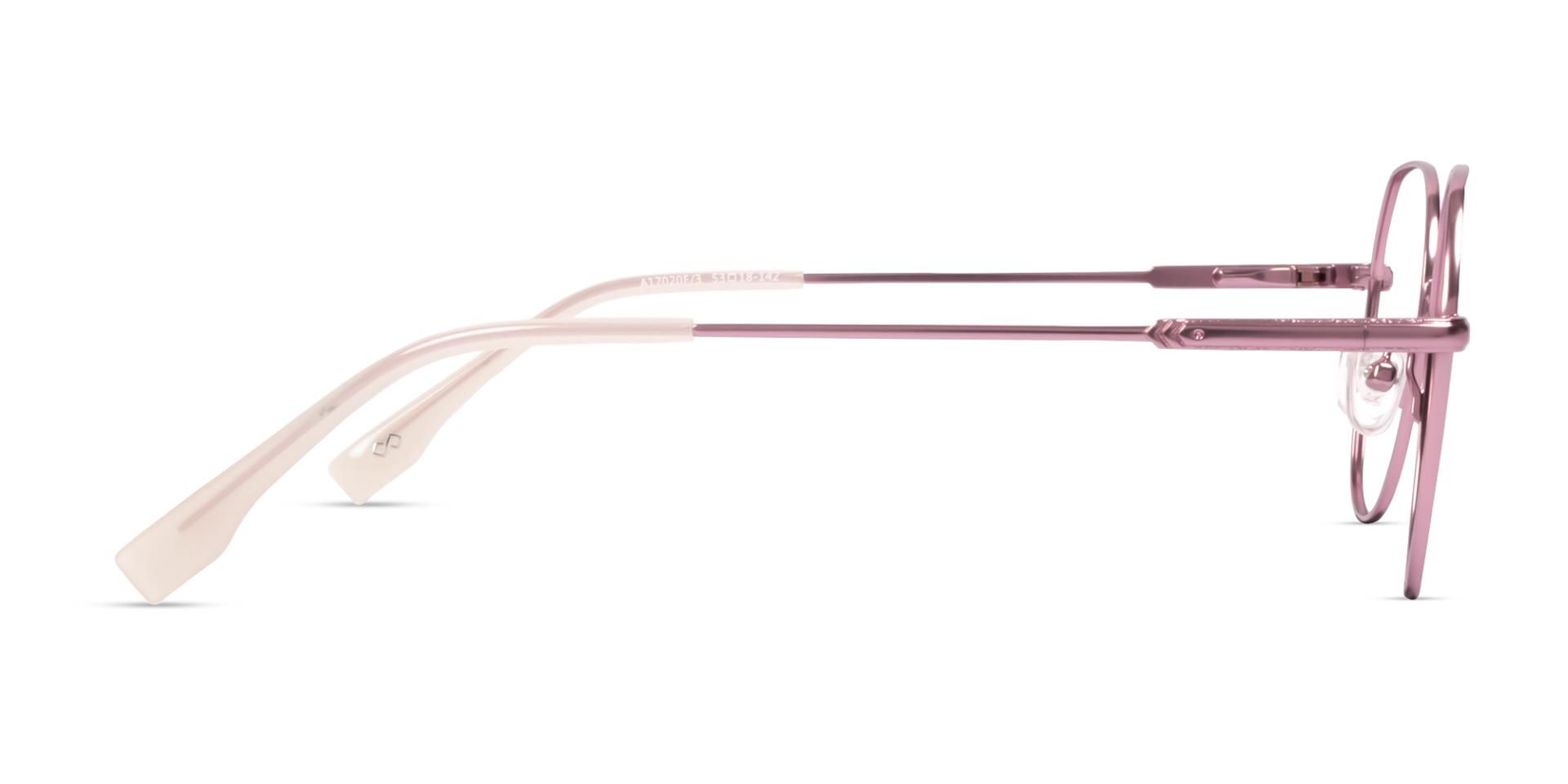 Geometric Rose Gold Metal Fullrim Glasses
