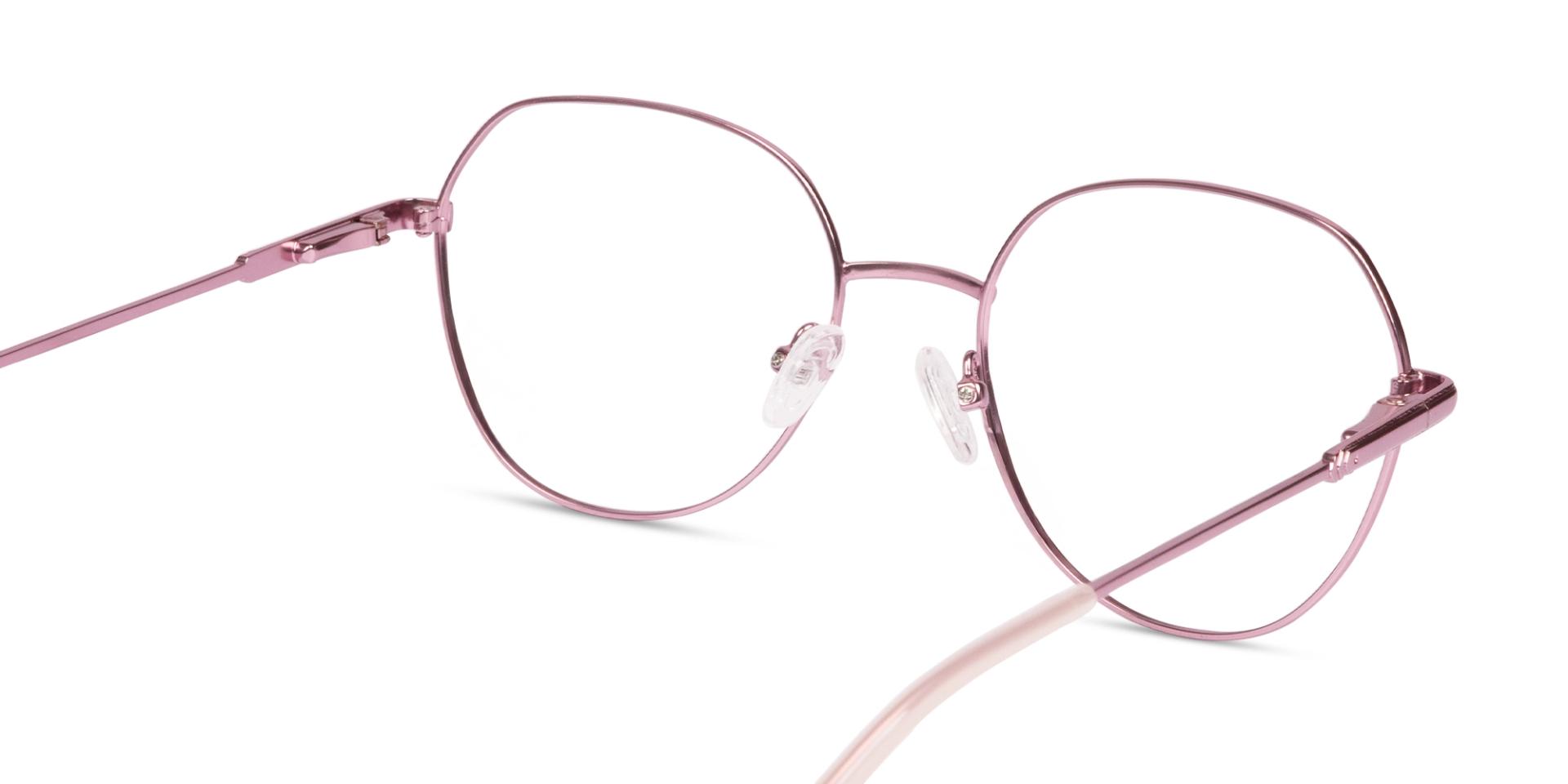 Geometric Rose Gold Metal Fullrim Glasses