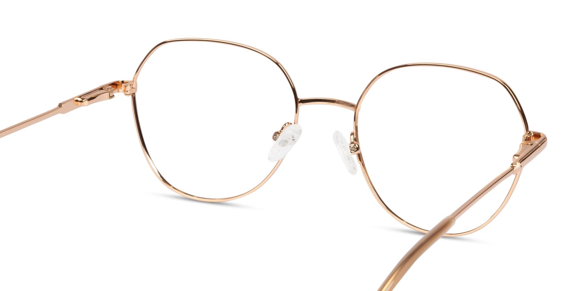 Champagne Gold Geometric Round Fullrim Glasses