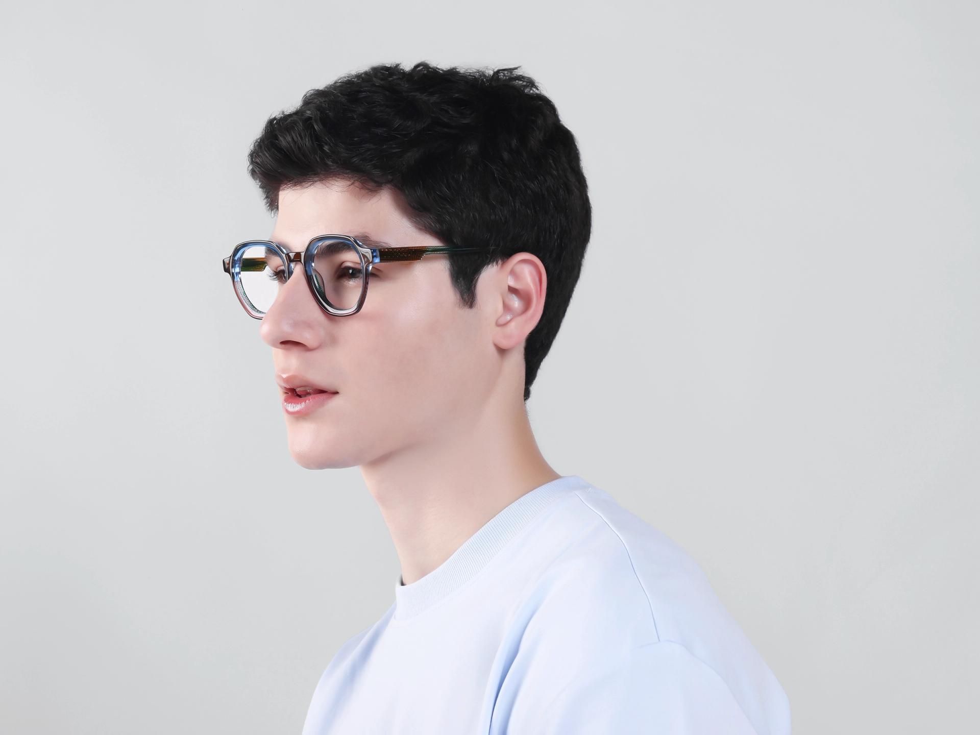 Colourful Maze Geometric Fullrim Glasses
