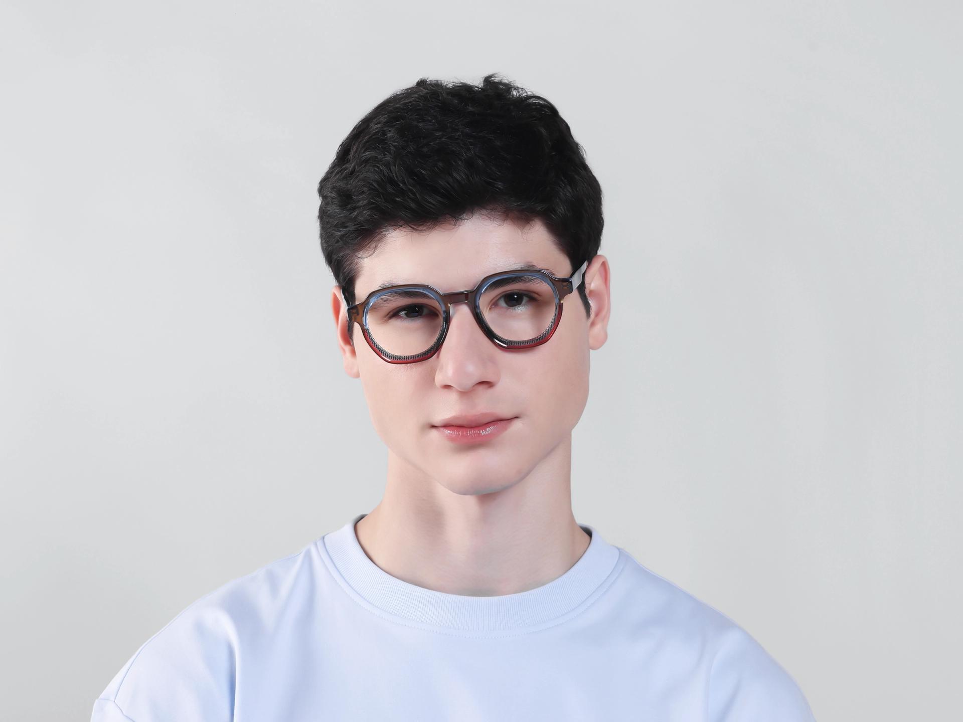 Colourful Maze Geometric Fullrim Glasses
