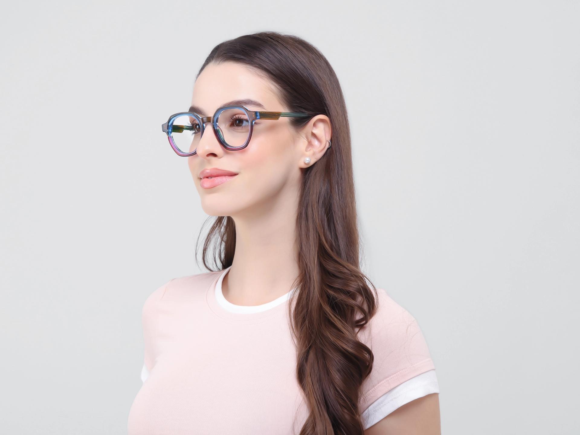 Colourful Maze Geometric Fullrim Glasses