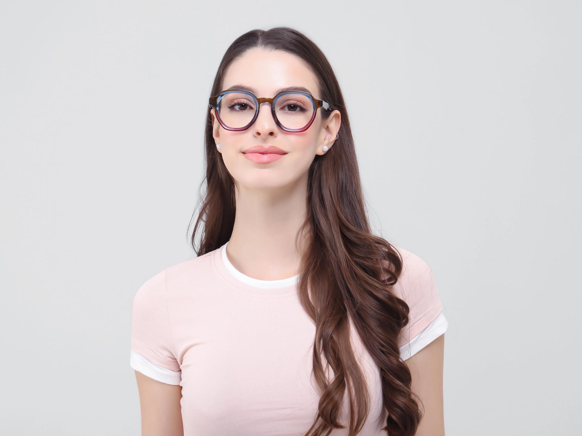 Colourful Maze Geometric Fullrim Glasses