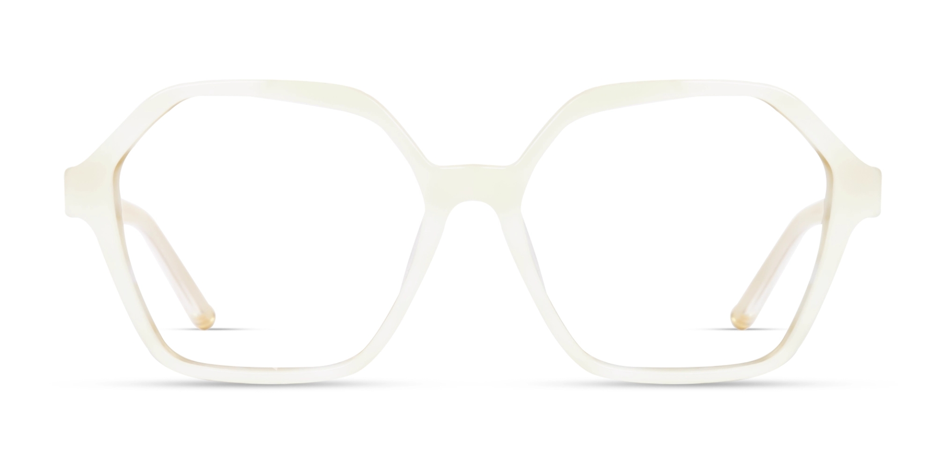 Smoke White Geometric Fullrim Glasses Smoke White Geometric Fullrim Glasses
