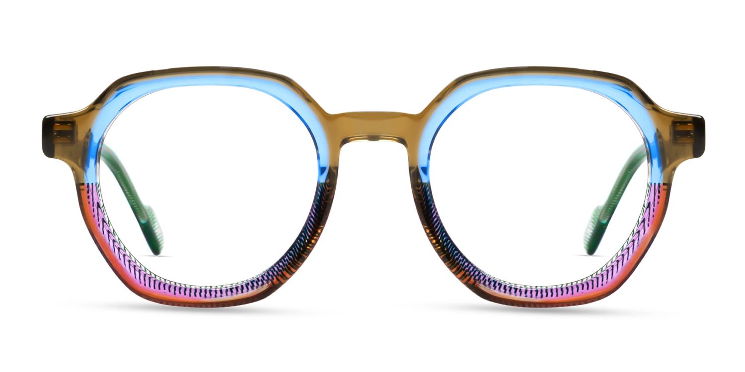 Colourful Maze Geometric Fullrim Glasses
