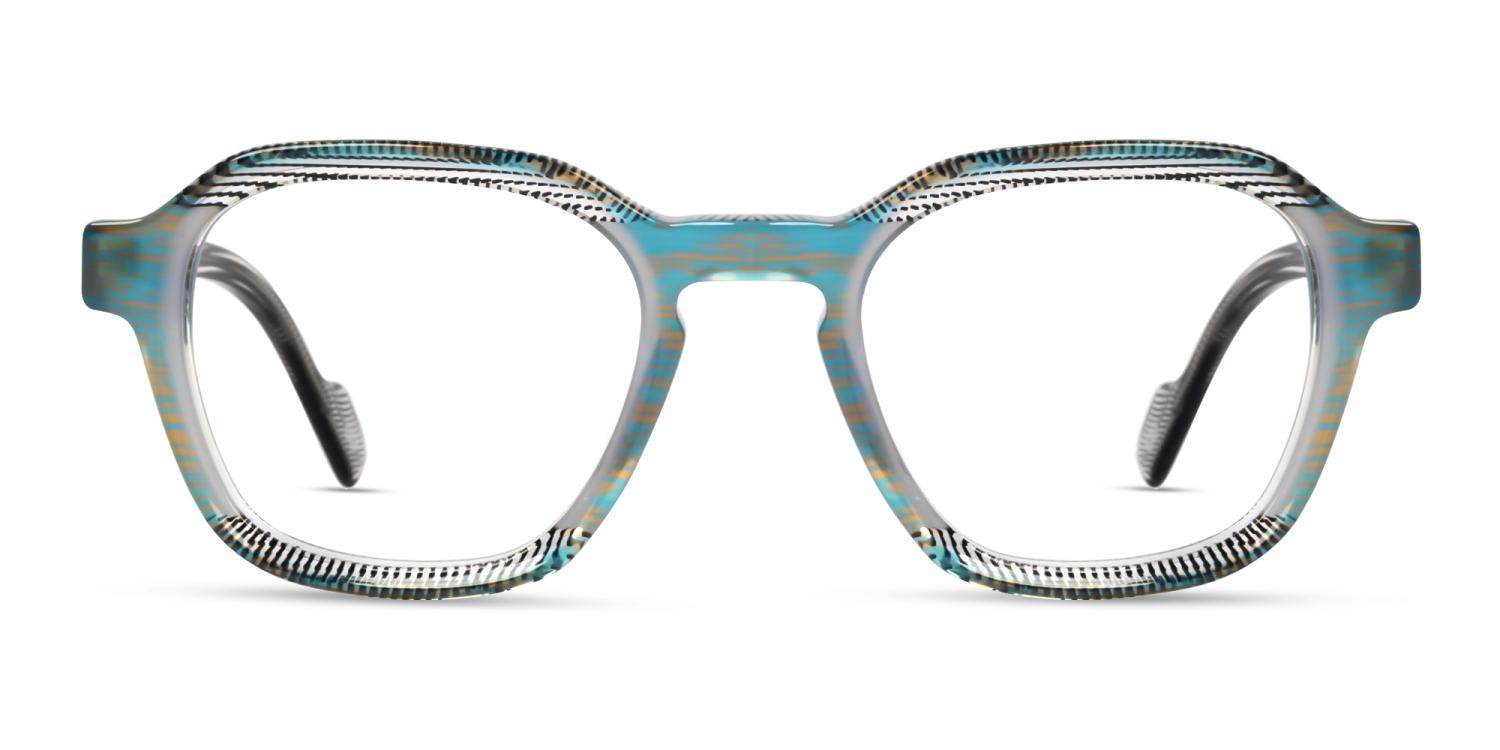 Crystal Maze & Grey Geometric Fullrim Glasses