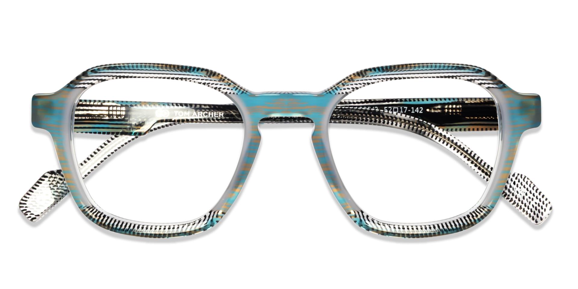 Crystal Maze & Grey Geometric Fullrim Glasses