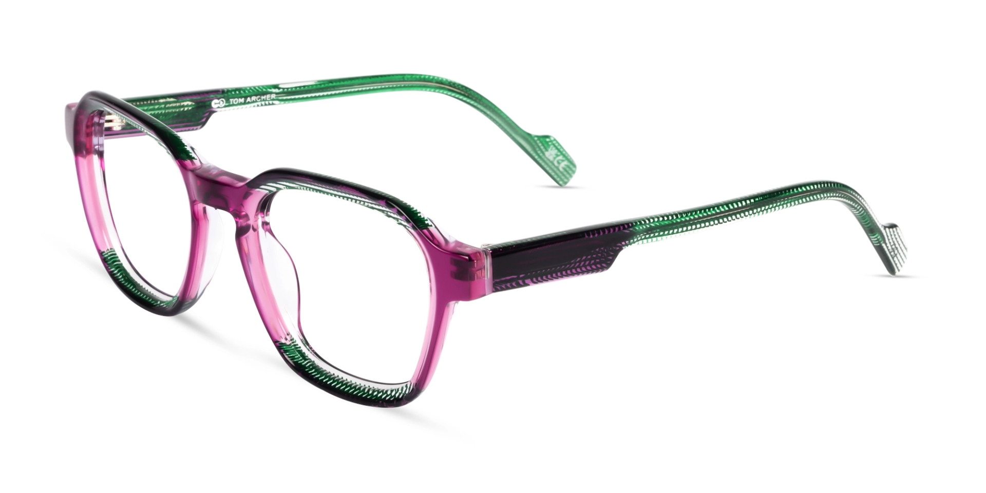 Green Maze & Pink Geometric Fullrim Glasses Green Maze & Pink Geometric Fullrim Glasses