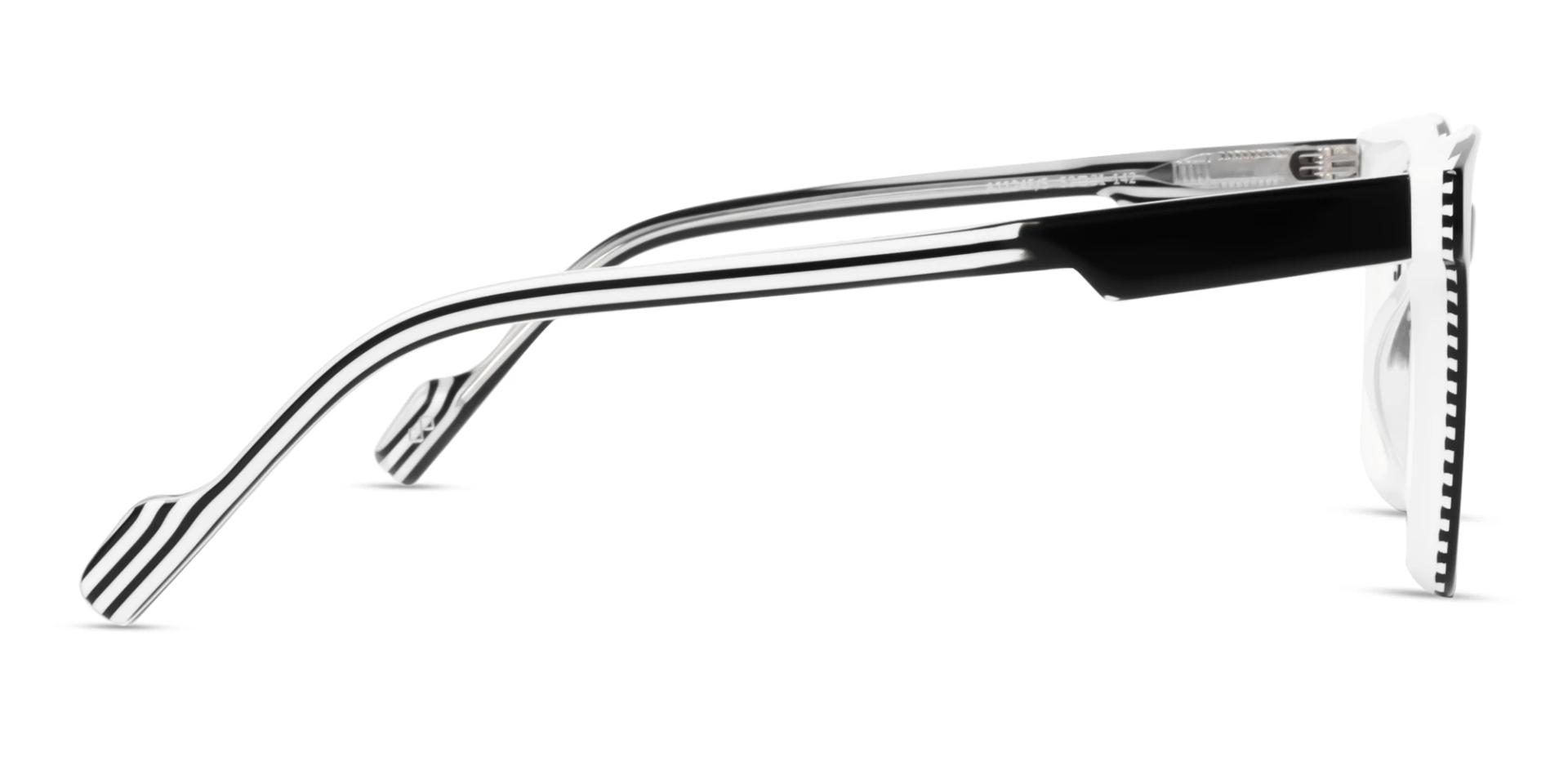 Zebra Black Square Fullrim Acetate Glasses