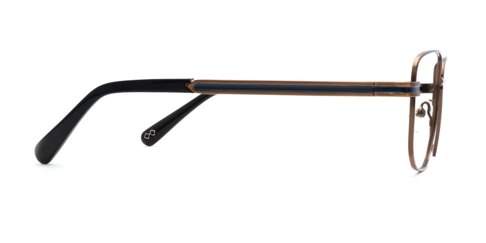 Copper Brown Metal Eyeglass Frames