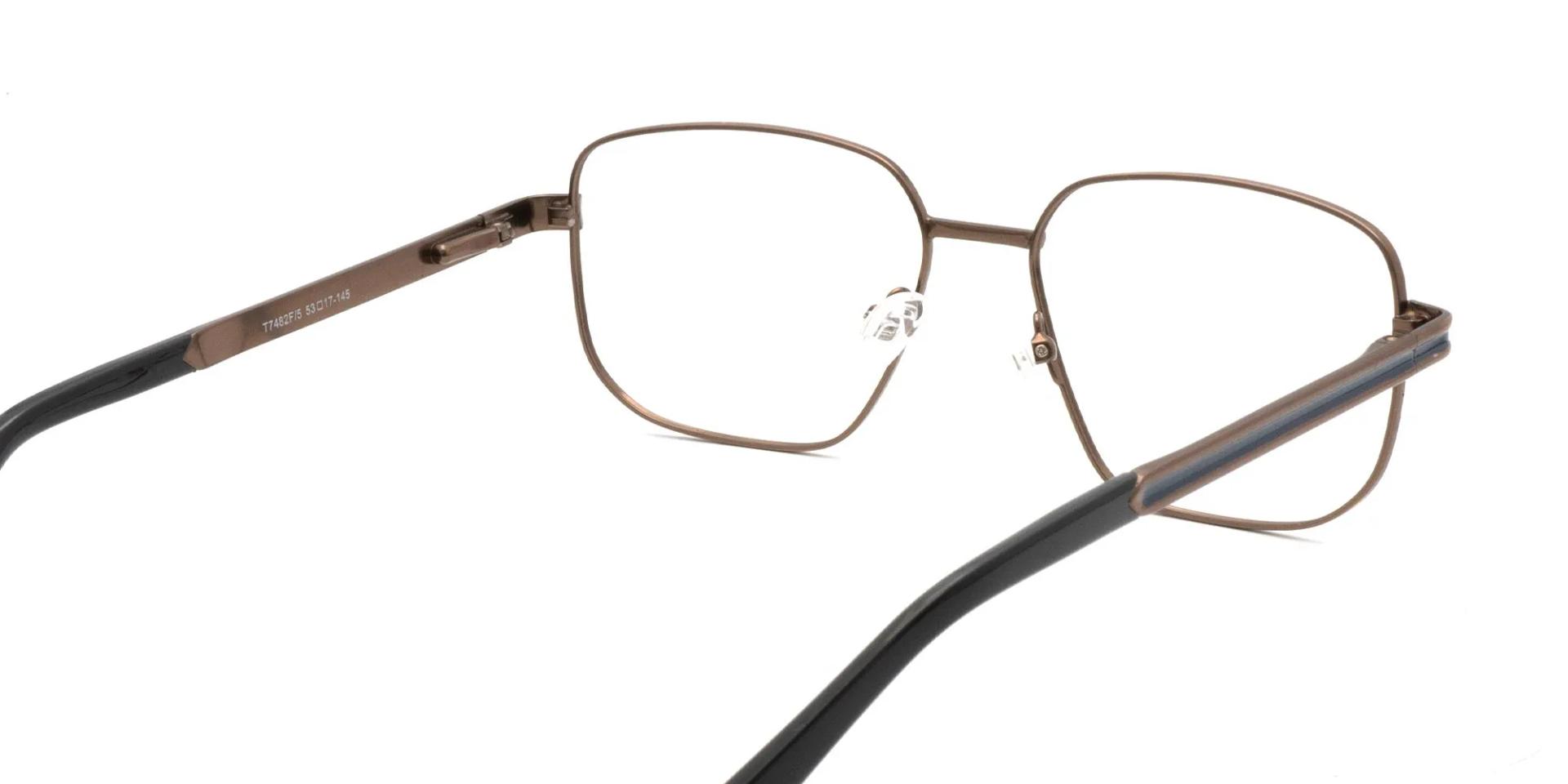 Copper Brown Metal Eyeglass Frames