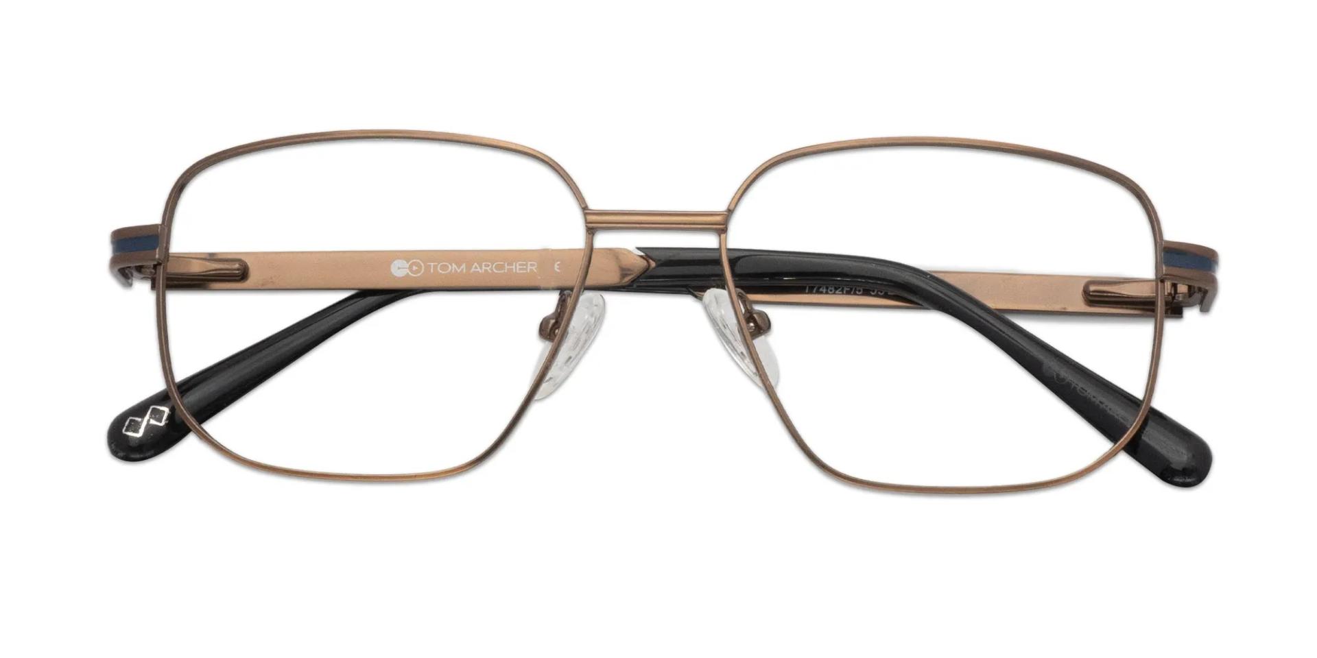 Copper Brown Metal Eyeglass Frames