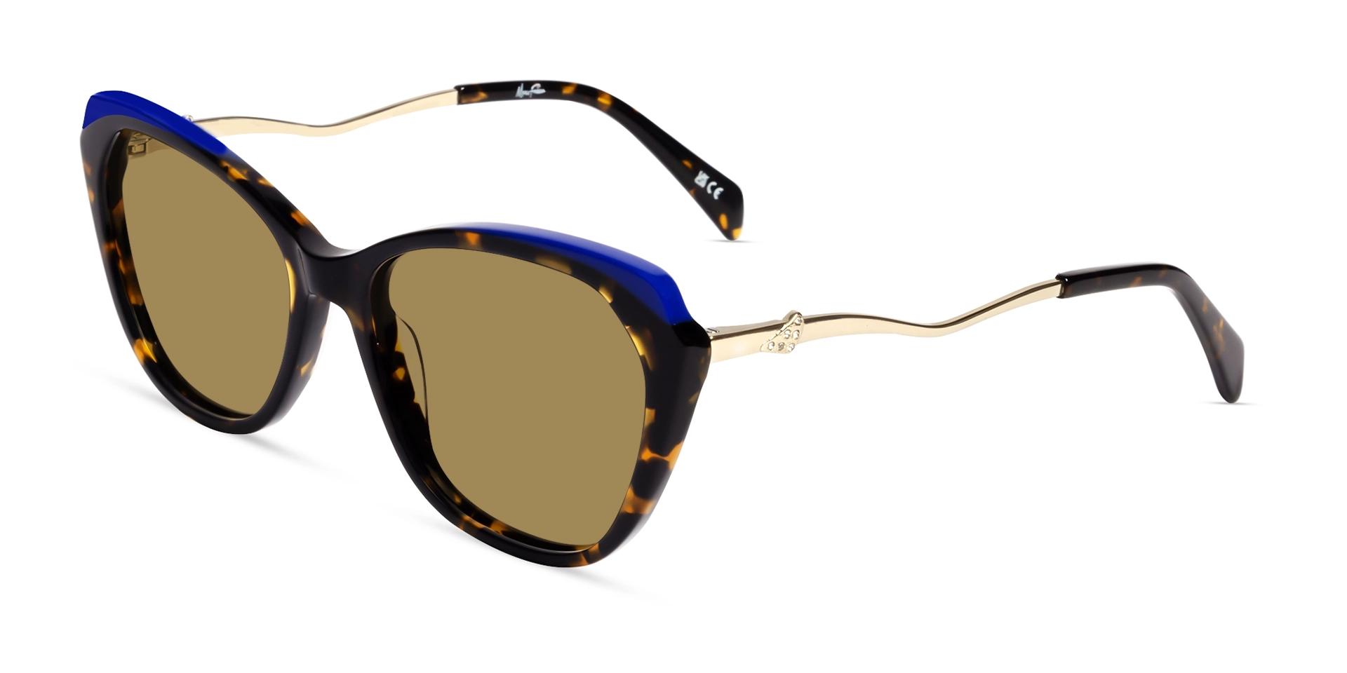 Dark Tortoise Fullrim Frame With Brown Tint Sunglasses