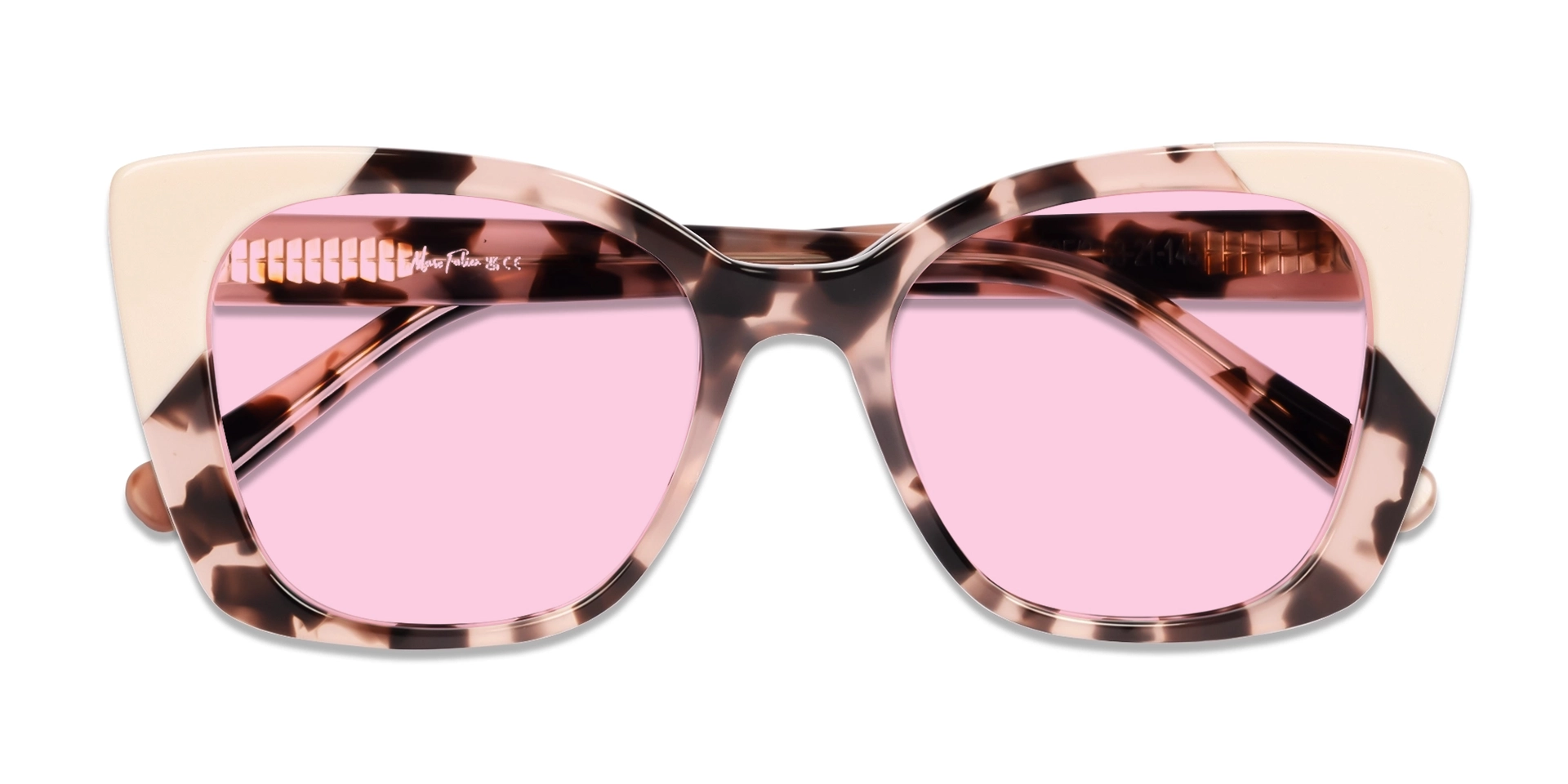 Pink Tortoise Frame With Pink Tint Sunglasses