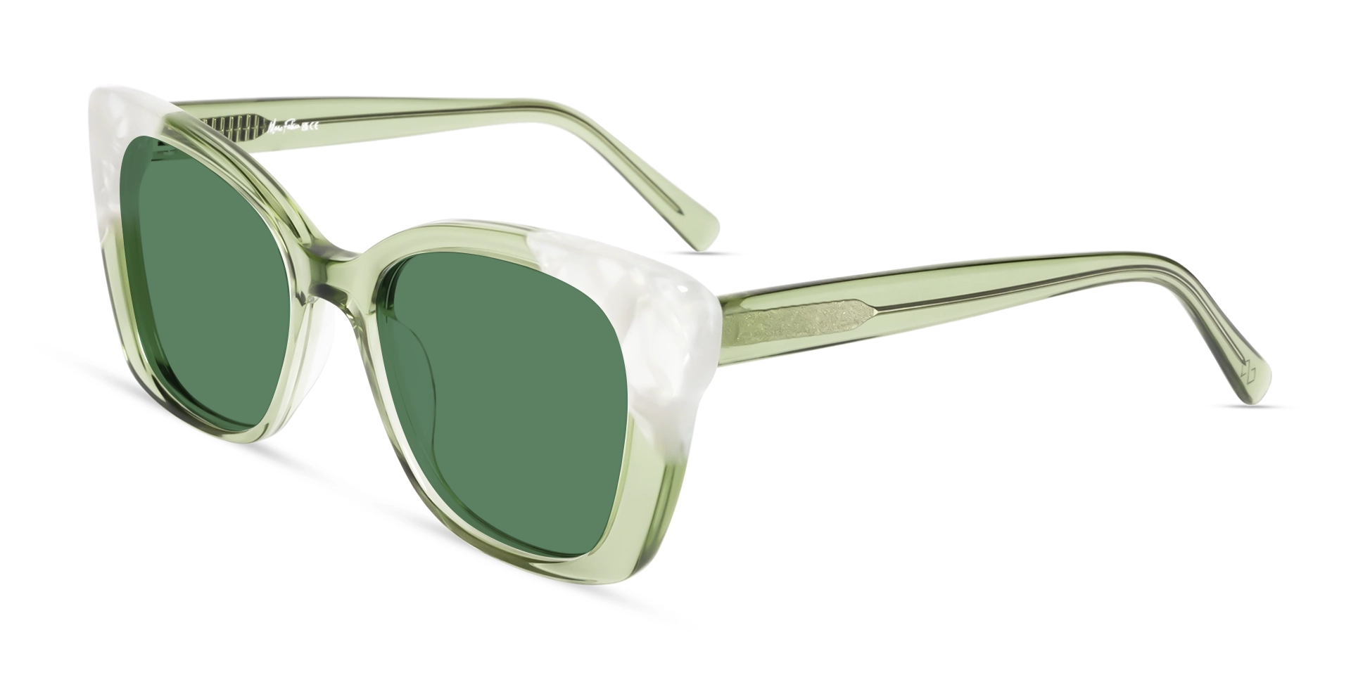 Crystal Gin Green Butterfly With Green Tint Sunglasses Crystal Gin Green Butterfly With Green Tint Sunglasses