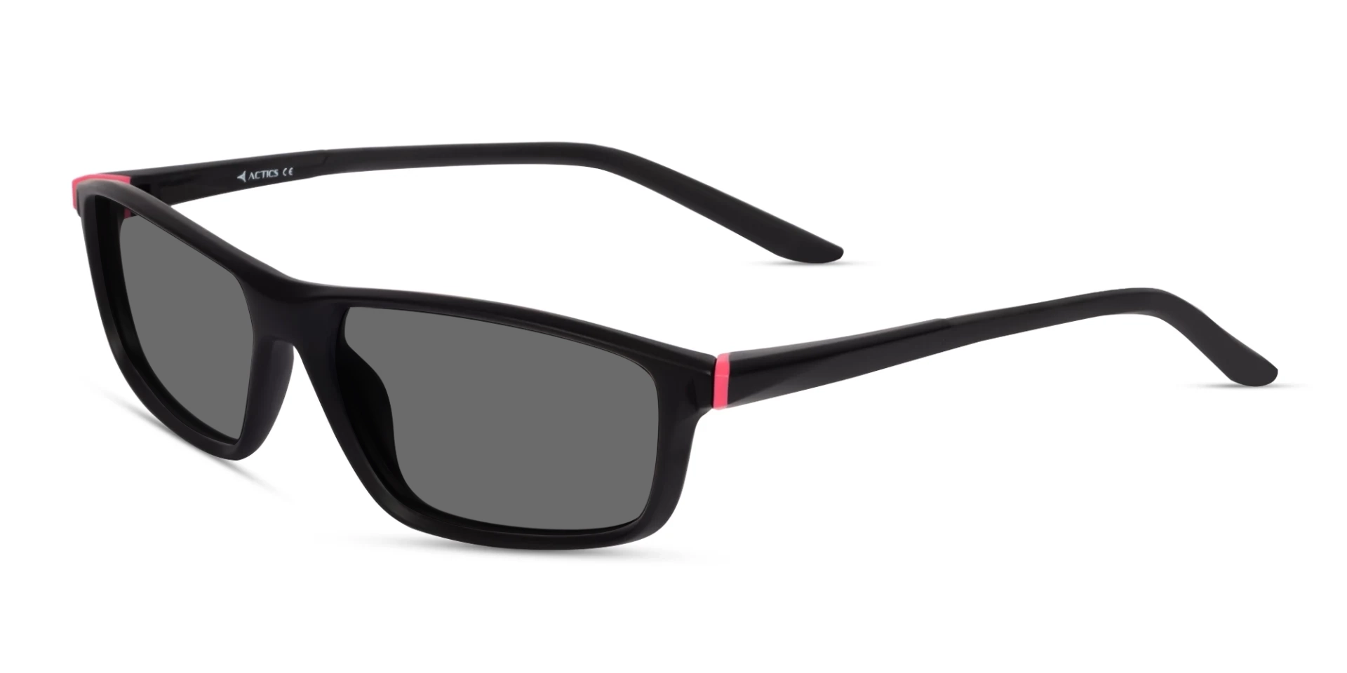 Black Frame Rectangular Sports Sunglasses