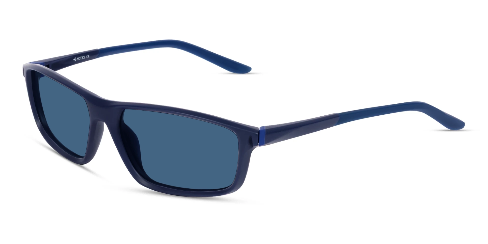 Blue Rectangular Sports Sunglasses