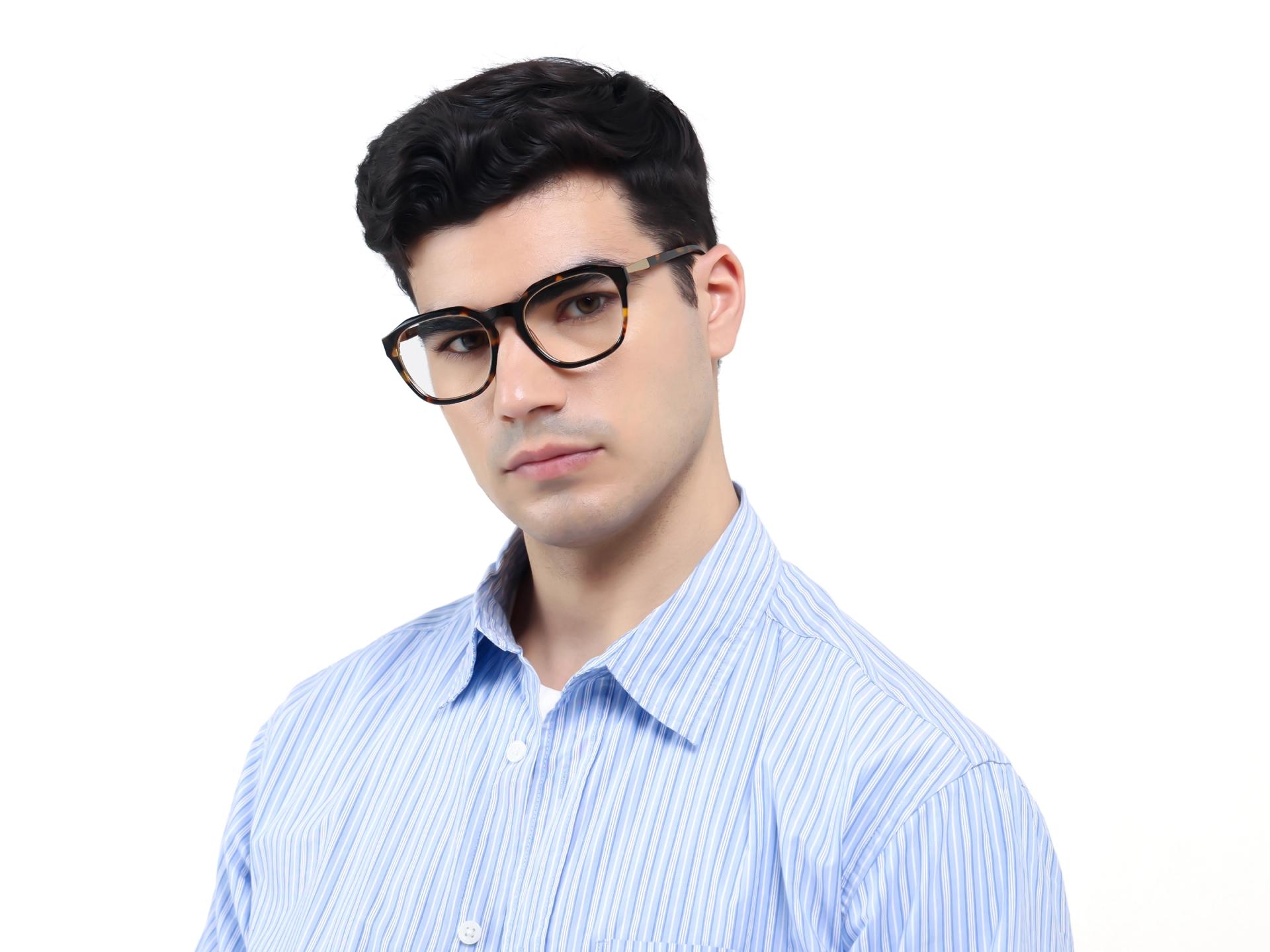 Havana Tortoise Spring Hinges Acetate Glasses-1