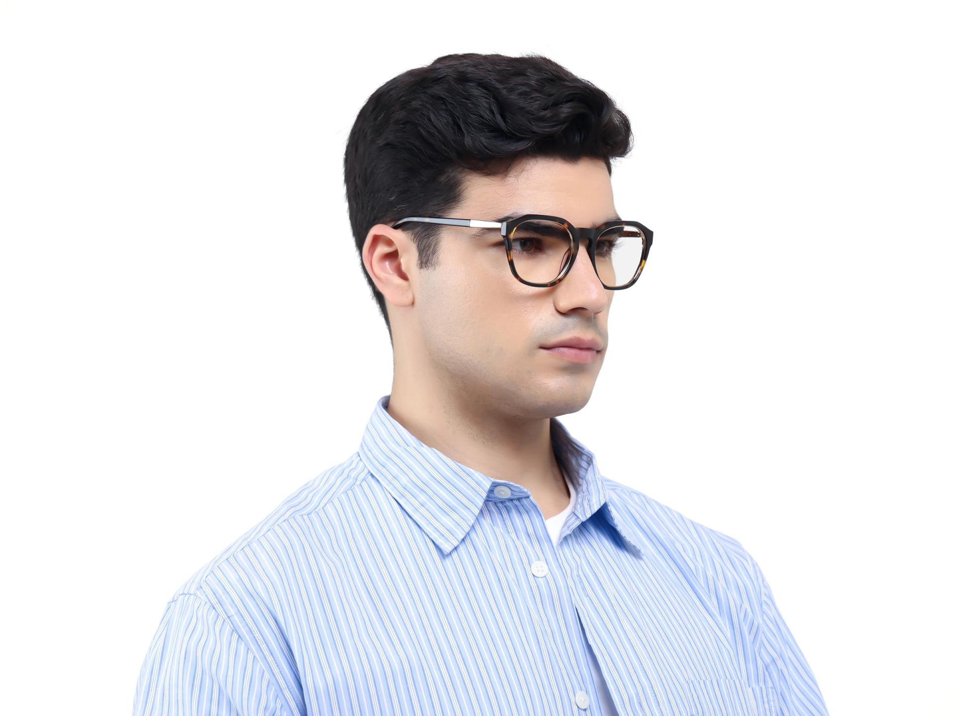 Havana Tortoise Spring Hinges Acetate Glasses-1