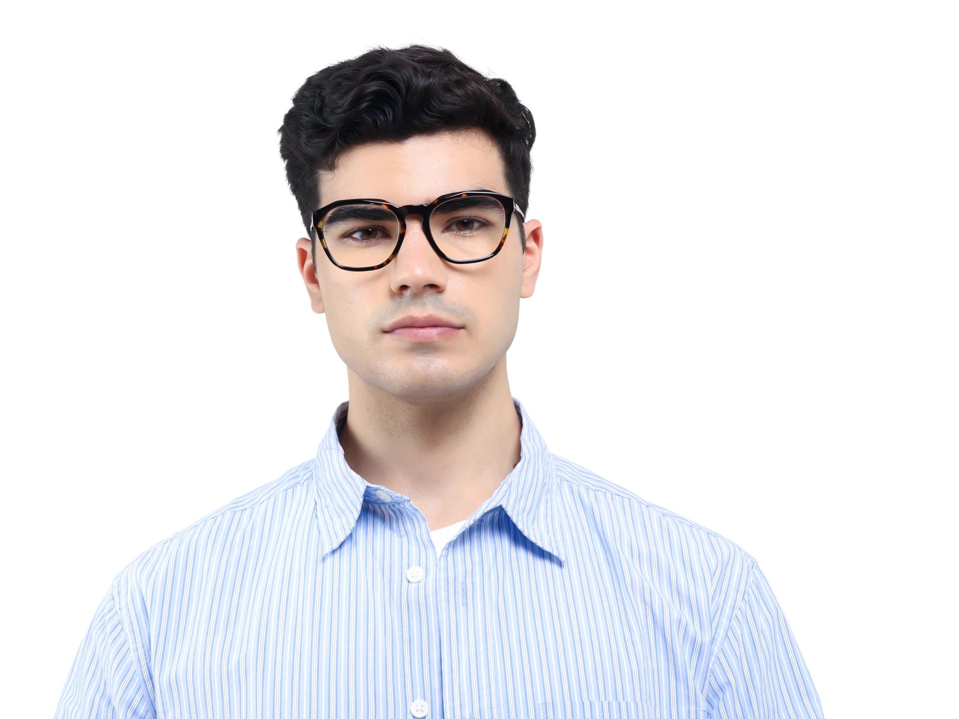 Havana Tortoise Spring Hinges Acetate Glasses-1