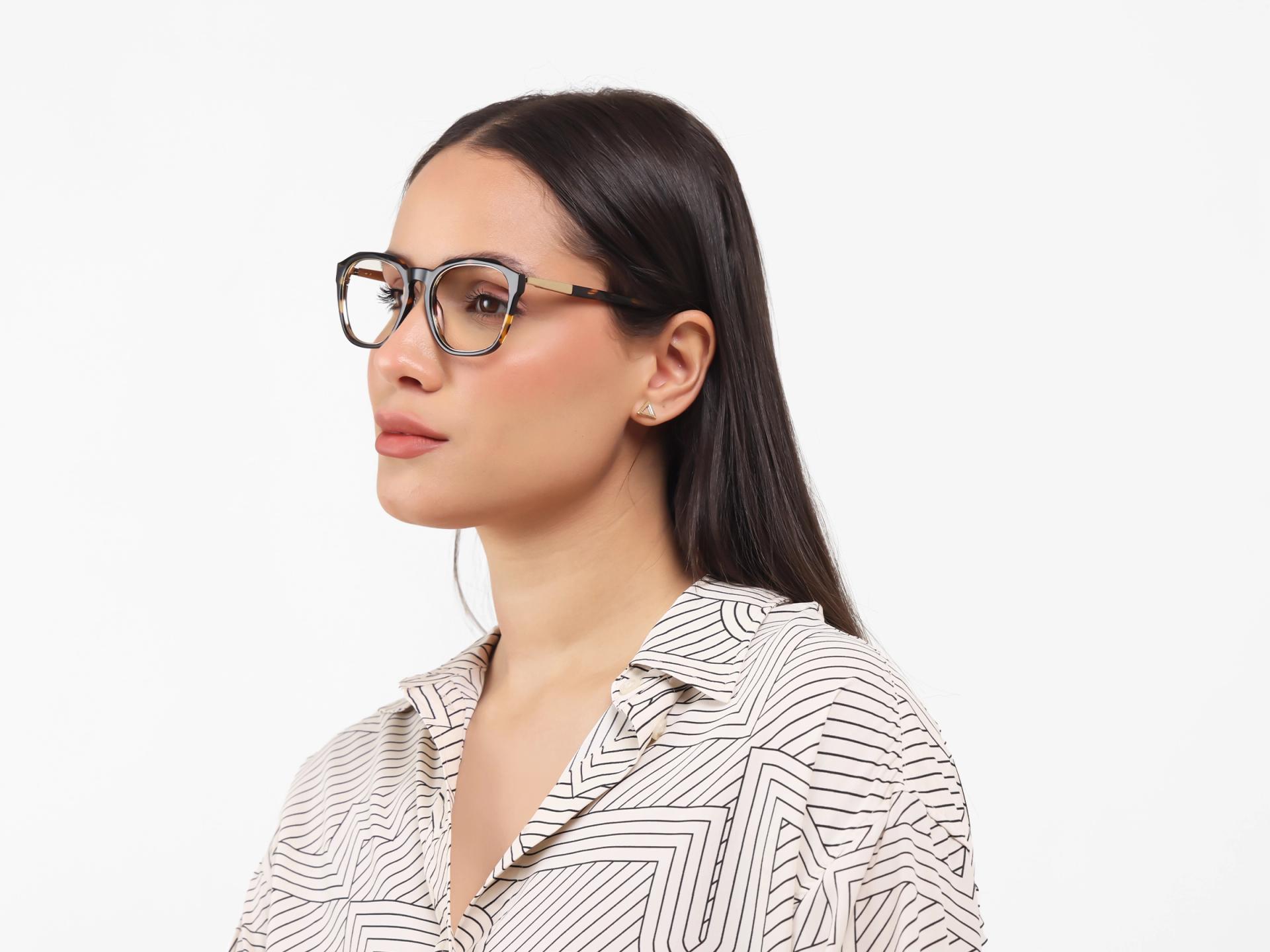 Havana Tortoise Spring Hinges Acetate Glasses-1
