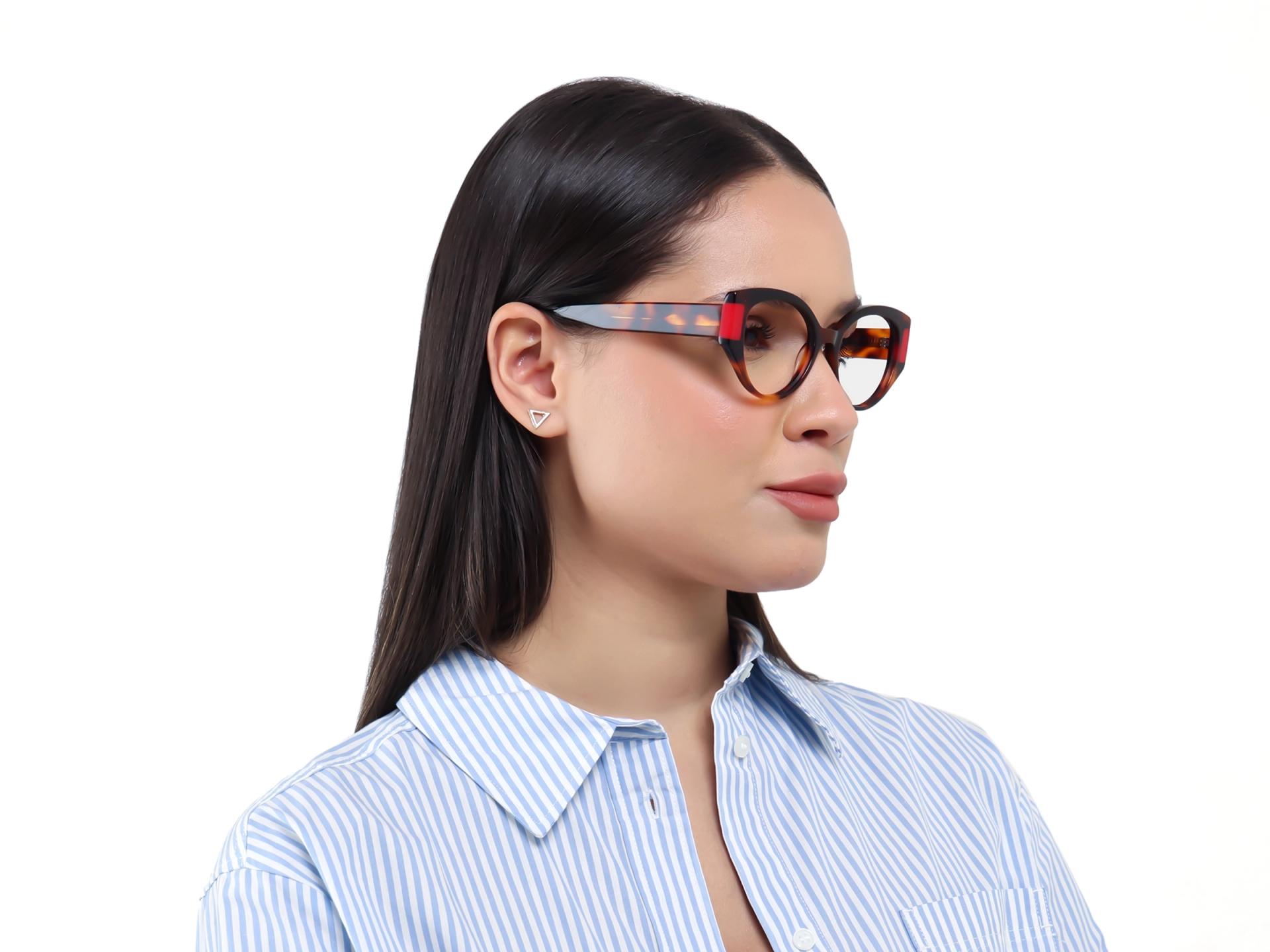Honey Tortoise Oversized Cateye Glasses-1