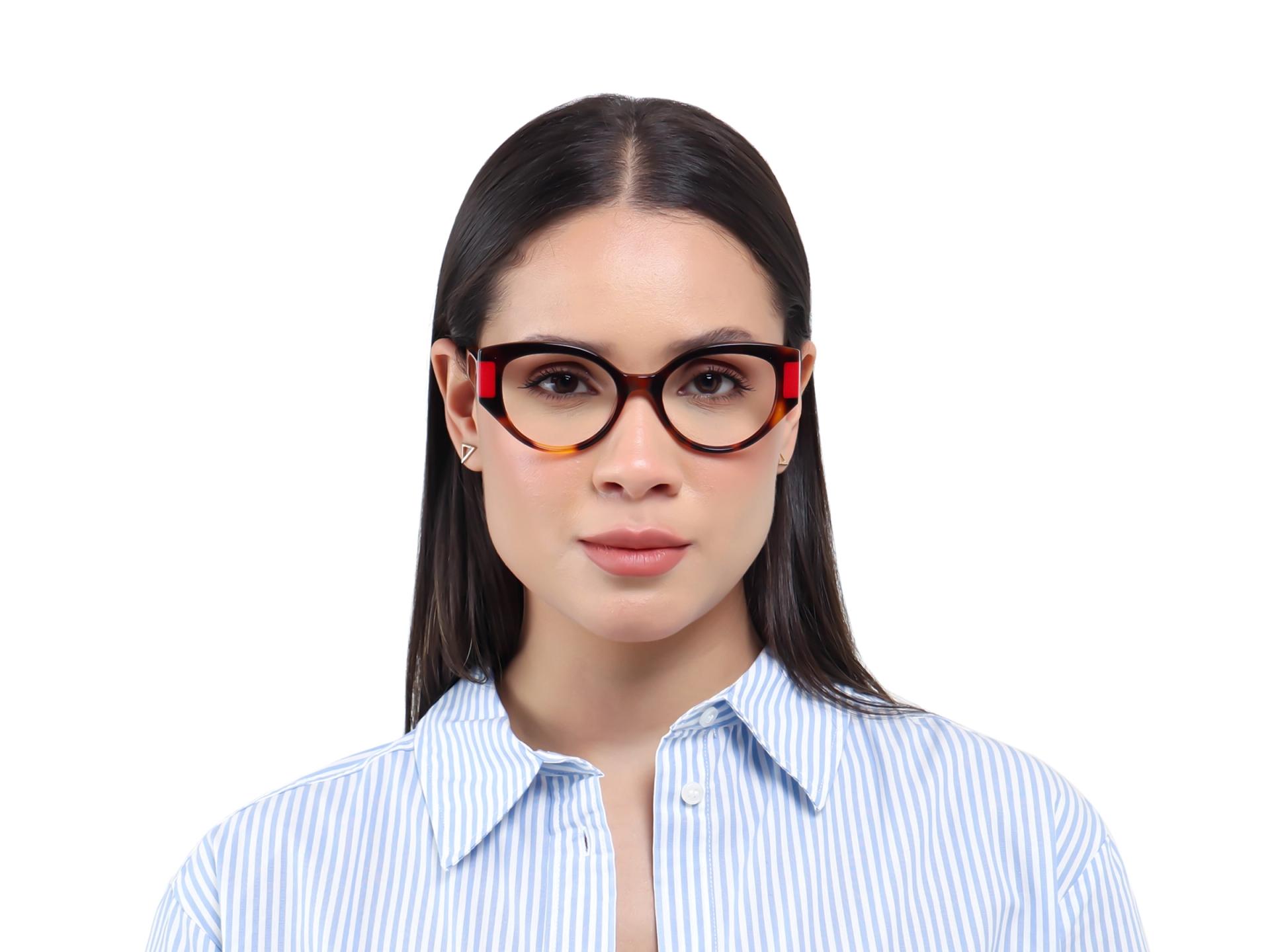 Honey Tortoise Oversized Cateye Glasses-1