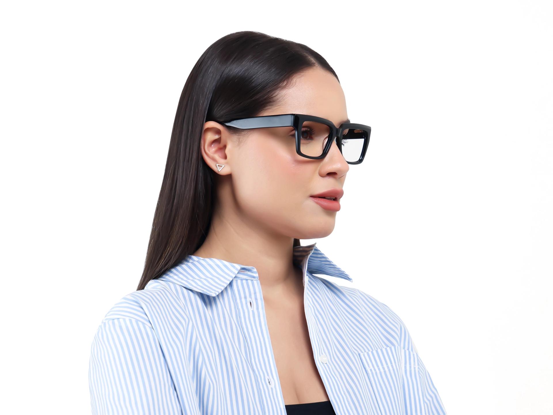 Large Rectangular Black Glasses-1