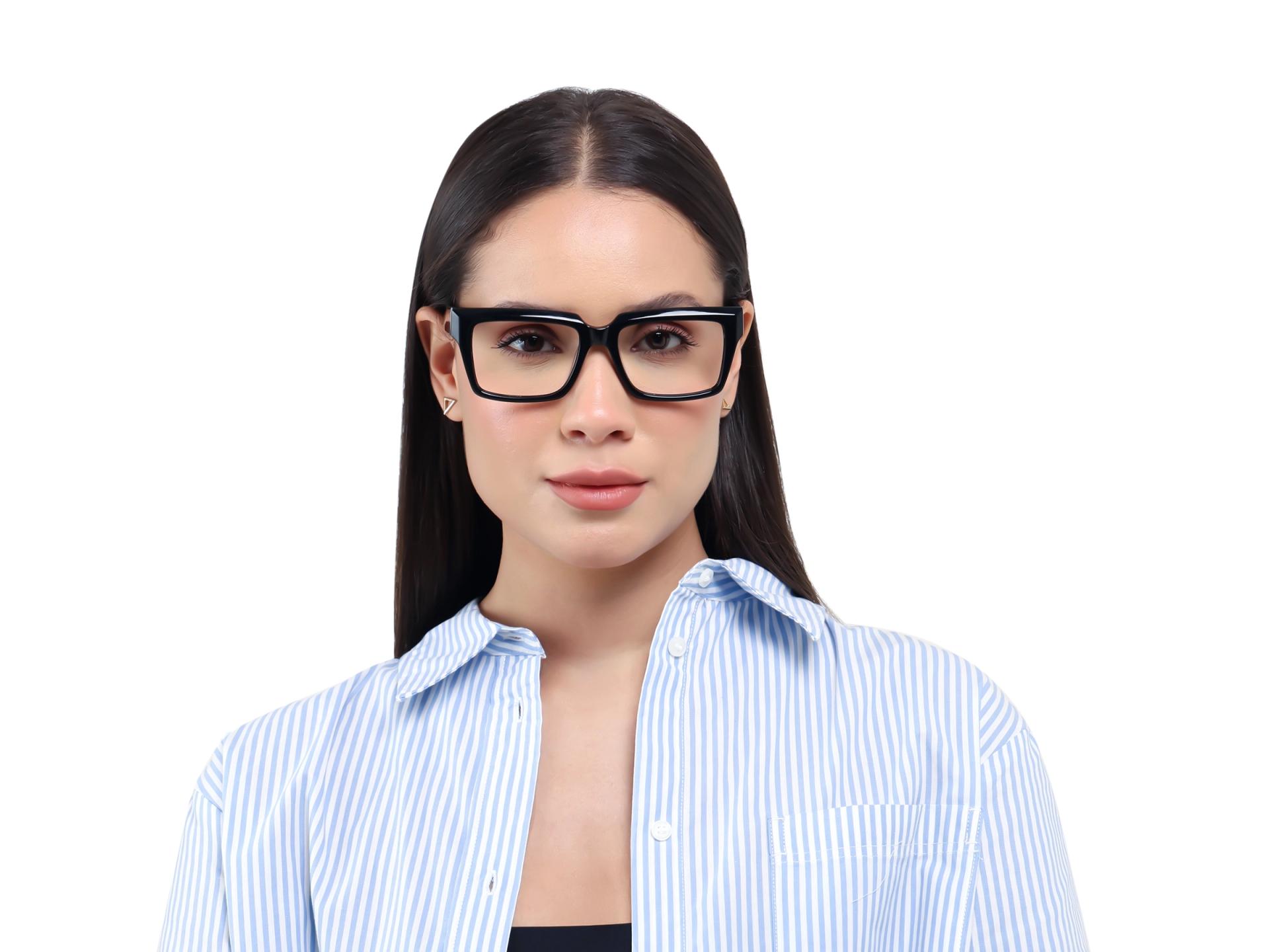 Large Rectangular Black Glasses-1