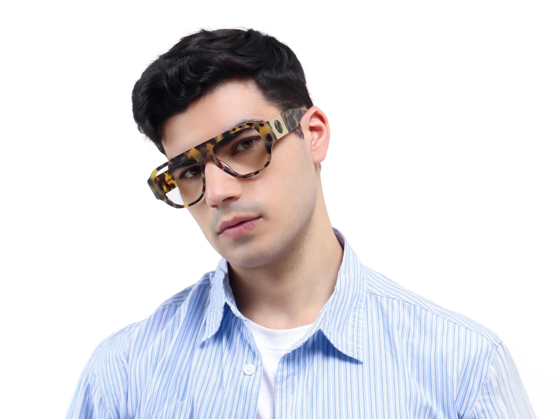 Havana Tortoise Oversized Fullrim Glasses-1