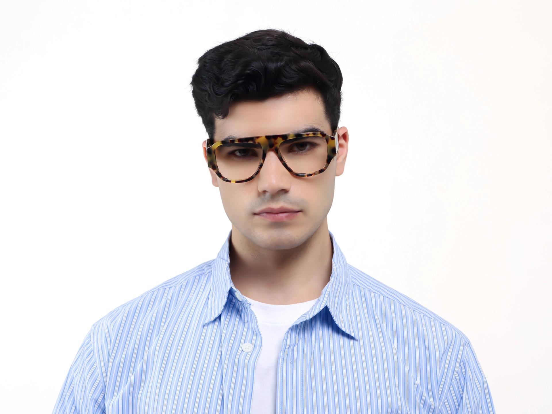 Havana Tortoise Oversized Fullrim Glasses-1