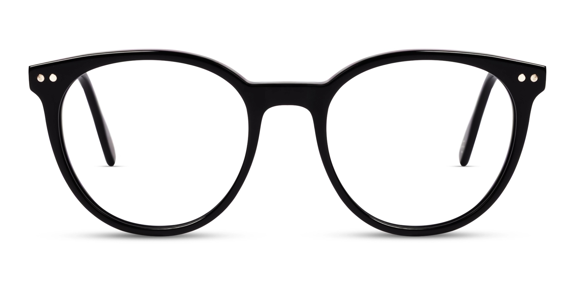 Black Clip-On Glasses with Yellow & Dark Grey Lenses